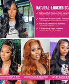 Body Wave 13x4 13x6 Lace Front Wig Human Hair Ready To Wear Lace Frontal Wig Glueless Transparent Human Hair Lace Frontal Wig