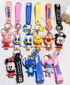 Anime Cartoon Mickey Mouse Minnie Figure Keychains Donald Duck Piglet Key Chain Model Kid Toy Kawaii Children Gift - ihavepaws.com