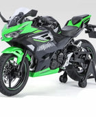 1:12 Kawasaki Ninja 400 Alloy Sports Motorcycle Model Diecast Black+Green retail box - IHavePaws
