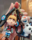 Cartoon Anime Disney Frozen Character Keychain Queen Elsa 3D Doll Key Ring Pendant Women's Bag Accessories Gift for Daughter - ihavepaws.com