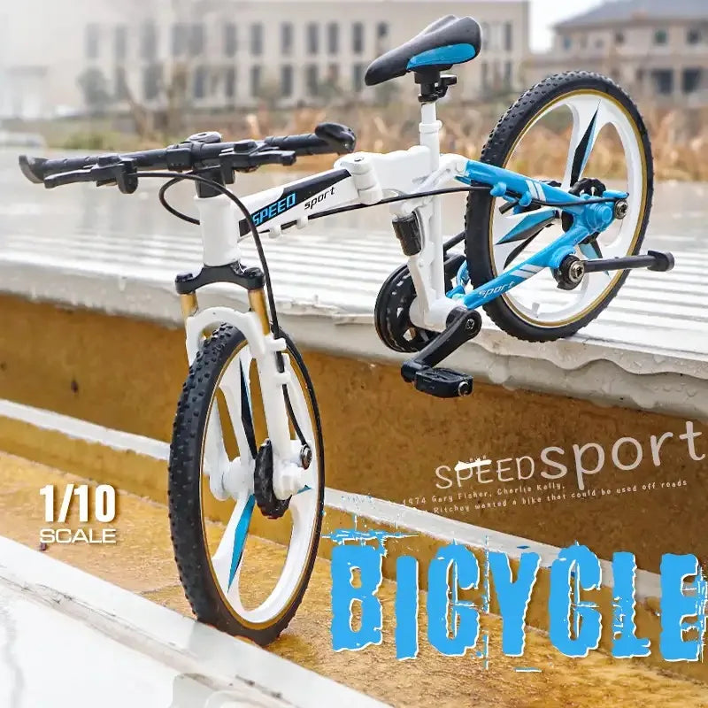 Mini 1:10 Alloy Bicycle Model Diecast Metal Finger Mountain Bike Racing Toy Bend Road Simulation Collection Toys For childrens