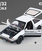 1/32 Initial D AE86 Toy Car Diecast Toyota Miniature Model AE86 Premium White - IHavePaws