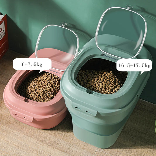 Pet Dog Food Storage Container Large 15kg Dry Cat Food Box - IHavePaws