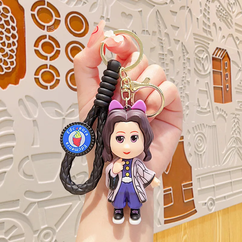 Demon Slayer Keychain Pendant Cartoon Anime Kimetsu No Yaiba Handmade Doll Toy Car Key Ring Luggage Accessories Gift for son 06 - ihavepaws.com