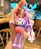 Sanrio Anime Action Figure Keychain Bag Pendant Hello Kitty Melody Kuromi Cinnamoroll Doll Pendant Couple Car Key Chain Kid Gift style 2 / CHINA - ihavepaws.com