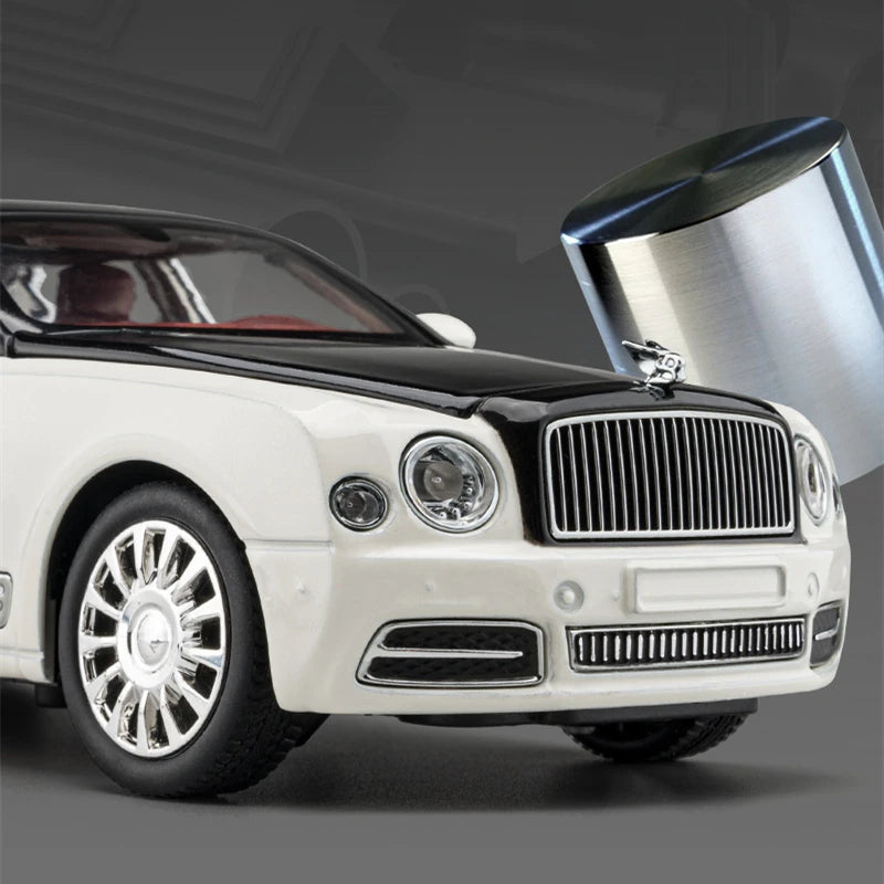 1:24 Mulsanne Alloy Luxy Car Model Diecasts & Toy Vehicles Metal Car Model Simulation Sound and Light Collection Childrens Gifts - IHavePaws