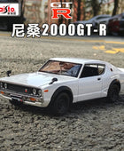 Maisto 1:24 1973 Nissan Skyline 2000 GT-R Alloy Sports Car Model Diecast Metal Racing Car Vehicle Model Simulation Kids Toy Gift - IHavePaws