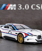 1:24 BMW CSL Alloy Track Racing Car Model Diecast Metal Toy Car Sports Model Simulation Sound and Light Collection Children Gift CSL - IHavePaws