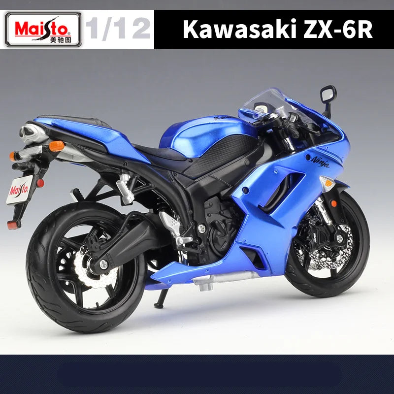 Maisto 1:12 Kawasaki Ninja ZX6R Alloy Sports Motorcycle Model Diecasts Metal Toy Street Racing Motorcycle Model - IHavePaws