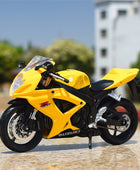 Maisto 1:12 Suzuki GSX-R600 Alloy Racing Motorcycle Model Diecast Yellow - IHavePaws