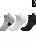 1/3pairs/Lot Men's Socks Compression Stockings Breathable Basketball Sports Cycling running Towel Socks High Elastic Tube Socks Mix Short-3pairs / EU 39-45 - IHavePaws