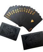 Black Gold Playing Poker Card Game - IHavePaws