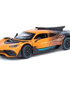 1/24 Bens-One Track Alloy Sports Car Model Diecasts Metal Vehicles Car Model Sound and Light Simulation Collection Kids Toy Gift Orange - IHavePaws