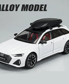 1/24 Audi RS6 Avant Station Wagon Alloy Track Racing Car Model Diecast Metal Sports Car B White - IHavePaws