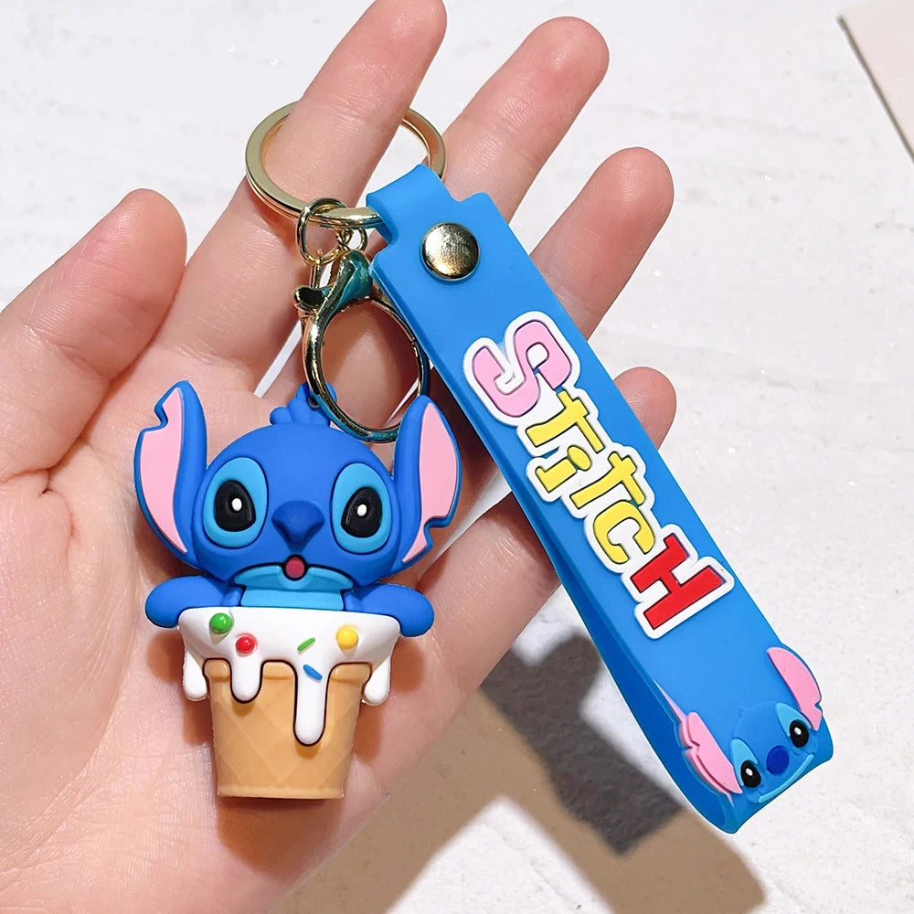 Lilo & Stitch Toys Keychian Anime Pendant Keychain Women Car Keyring Girl Birthday Gift style 4 / CHINA - ihavepaws.com