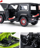 Large Size 1:18 SUZUKI Jimny Alloy Car Model Diecast Metal Toy Off-Road Vehicles Car Model Sound and Light Simulation Kids Gifts