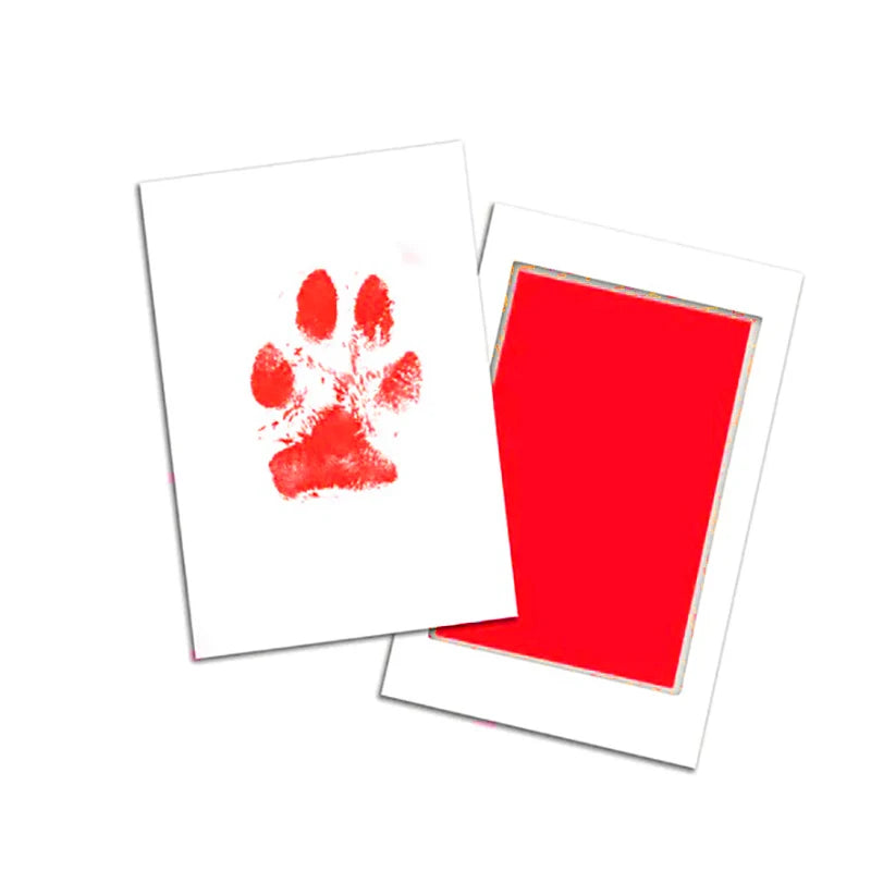 Cat Dog Paw Print Ink Kit Pad Red - IHavePaws