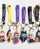 Anime Evil Queen Pendant Keychain Cartoon Maleficent Silicone Keyring for Women Backpack Charms Jewelry Accessories Gifts - ihavepaws.com