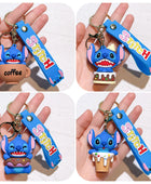 4Pcs New Anime Cartoon Stitch Keychain Lilo & Stitch Cute Doll Keyring Fashion Couple Bag Ornament Key Chain Car Pendant Gifts 4pcs 2 - ihavepaws.com