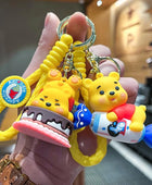 Creative and Cute Pooh Bear Keychain Cartoon Anime Disney Doll Pendant Men's and Women's Car Key chain Ring Children's Toys Gift - ihavepaws.com