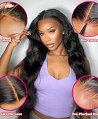 Body Wave Glueless Wig Human Hair 6x4 5x5 Lace Closure Wig Human Hair Ready To Wear Lace Wigs For Women 180% Density Remy Hair