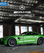 Welly 1:24 Mercedes Benz AMG GT R Alloy Sports Car Model Diecasts Metal Toy Racing Car Vehicles Model Simulation Childrens Gifts - IHavePaws