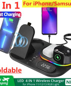 OmniCharge 4-in-1 Wireless Charging Stand with Light and Digital Clock - ihavepaws.com