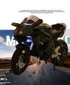 1:12 KAWASAKI H2R Alloy Racing Motorcycle Simulation Metal - IHavePaws