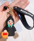Anime Evil Queen Pendant Keychain Cartoon Maleficent Silicone Keyring for Women Backpack Charms Jewelry Accessories Gifts 5 - ihavepaws.com