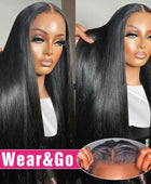 Bone Straight Glueless Human Hair Wig 5x5 HD Transparent Pre Cut Lace Closure Wig 4x6 Brazilian Wear and Go HD Lace Frontal Wigs