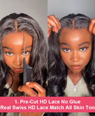 Easy and Go Glueless Wig Body Wave 6x4 5x5 Lace Closure Glueless Wig Human Hair Ready To Wear Pre Cut Pre plucked 13x4 Lace Wigs