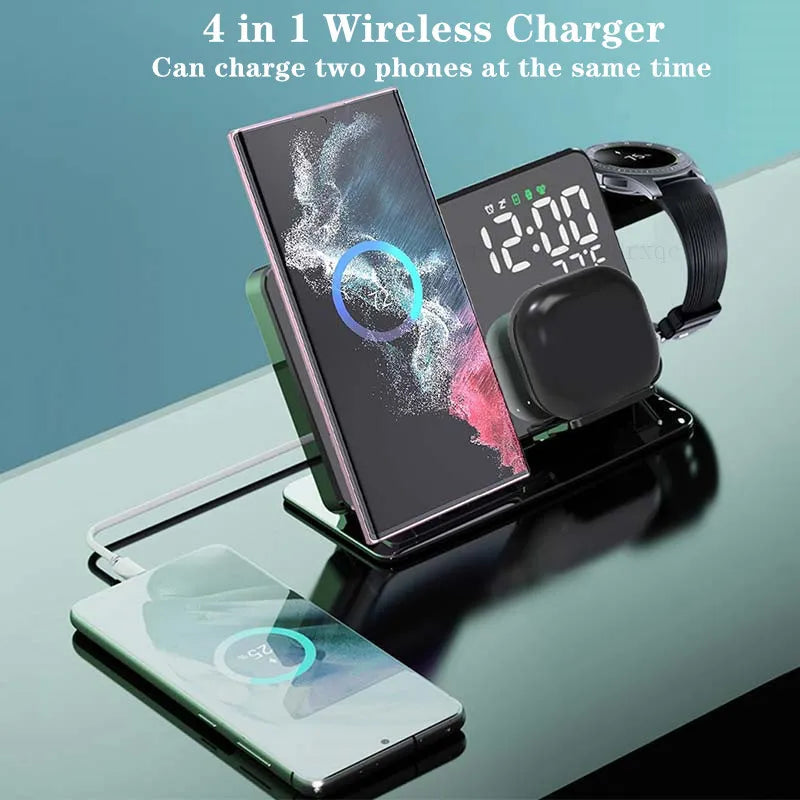 3-in-1 Wireless Charger for Your Entire Samsung Galaxy Black - IHavePaws