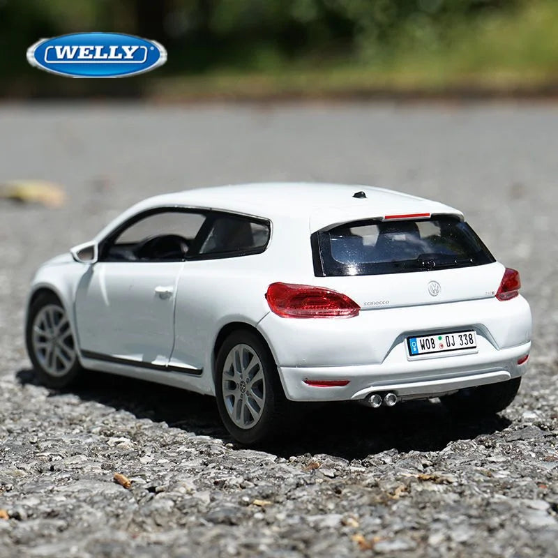 WELLY 1:24 Volkswagen Scirocco Alloy Car Model Diecasts Metal Toy Mini Vehicles Car Model High Simulation Collection Kids Gifts - IHavePaws