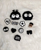 Shoe Charm for Crocs DIY Pins Black Cute Fisherman Bear Decoration Buckle for Croc Charms Set Accessories Kids Boy Girls Gift - IHavePaws