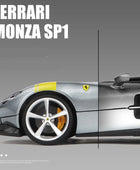 Bburago 1:24 Ferrari Monza SP1 Alloy Concept Sports Car Model Diecasts Metal Toy Racing Car Model High Simulation Childrens Gift - IHavePaws