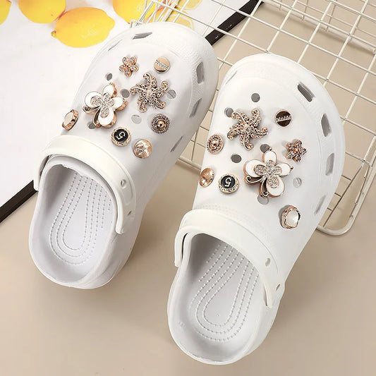 Shoe Charms for Crocs DIY Butterfly Gemstone Decoration Buckle for Croc Shoe Charm Accessories Kids Party Girls Gift - IHavePaws