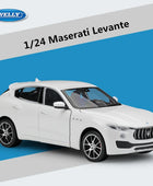 WELLY 1:24 Maserati Levante SUV Alloy Car Model Diecasts Metal Vehicles Car Model High Simulation Collection Childrens Toy Gifts White - IHavePaws