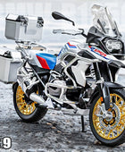 1/9 R1250 GS ADV Alloy Racing Motorcycle Diecasts Street Sports Motorcycle Model Simulation With Light Collection Childrens Gift