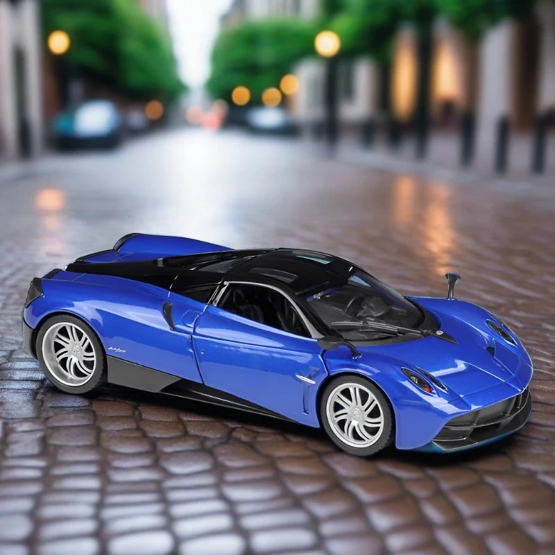 1:24 Pagani Huayra BC Alloy Sports Model Diecasts Metal Racing Car Vehicles Model Collection High Simulation Childrens Toys Gift Blue 2 - IHavePaws