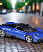 1:24 Pagani Huayra BC Alloy Sports Model Diecasts Metal Racing Car Vehicles Model Collection High Simulation Childrens Toys Gift Blue 2 - IHavePaws