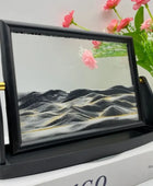3D Rotatable Moving Sand Art Painting Square Glass Deep Sea Sandscape Black White / S(15x10cm) - IHavePaws