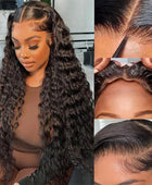 Wear And Go Glueless Wigs Human Hair Pre Plucked Pre Cut For Beginners Deep Wave Lace Front Wigs 13x4 HD Lace Frontal Wigs