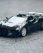 1:32 Bugatti Mistral W16 Alloy Sports Car Model Diecasts & Toy Vehicles Metal Racing Car Model Simulation Black - IHavePaws