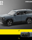 1:32 Haval X-DOG SUV Alloy Car Model Diecasts Metal Off-road Vehicles Car Model Simulation Sound Light Collection Kids Toys Gift Gray - IHavePaws