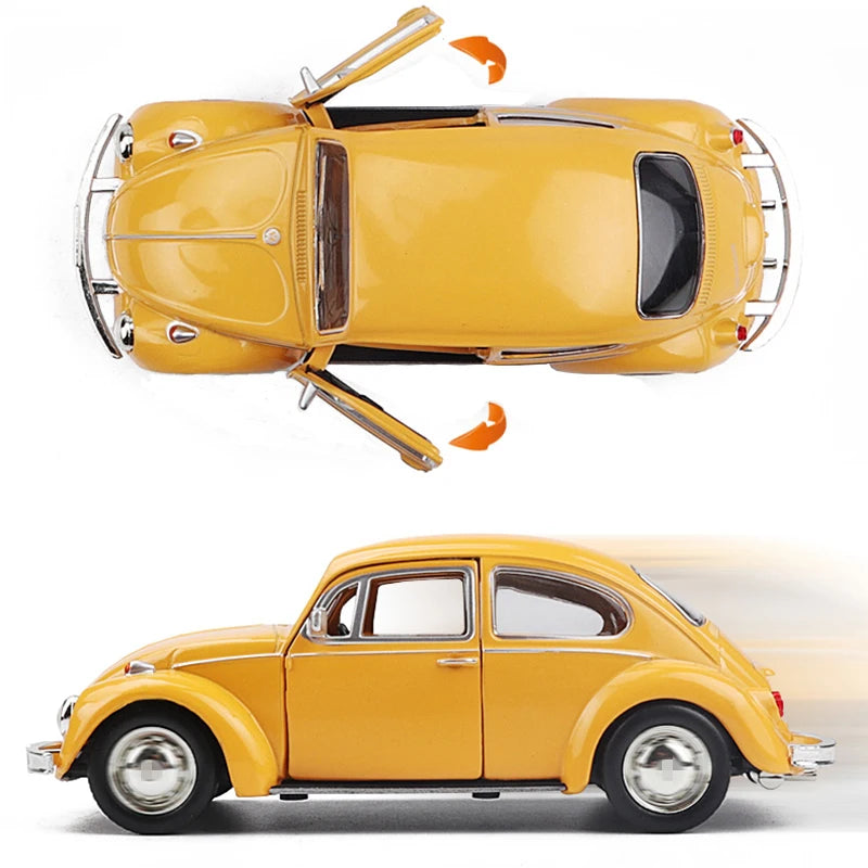 1:36 Beetle Alloy Classic Car Model Diecasts Metal Toy Vehicles Car Model Simulation Miniature Scale Collection Childrens Gifts - IHavePaws