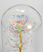 LED Enchanted Flower Galaxy Rose Eternal Beauty And The Beast Rose With Fairy - IHavePaws