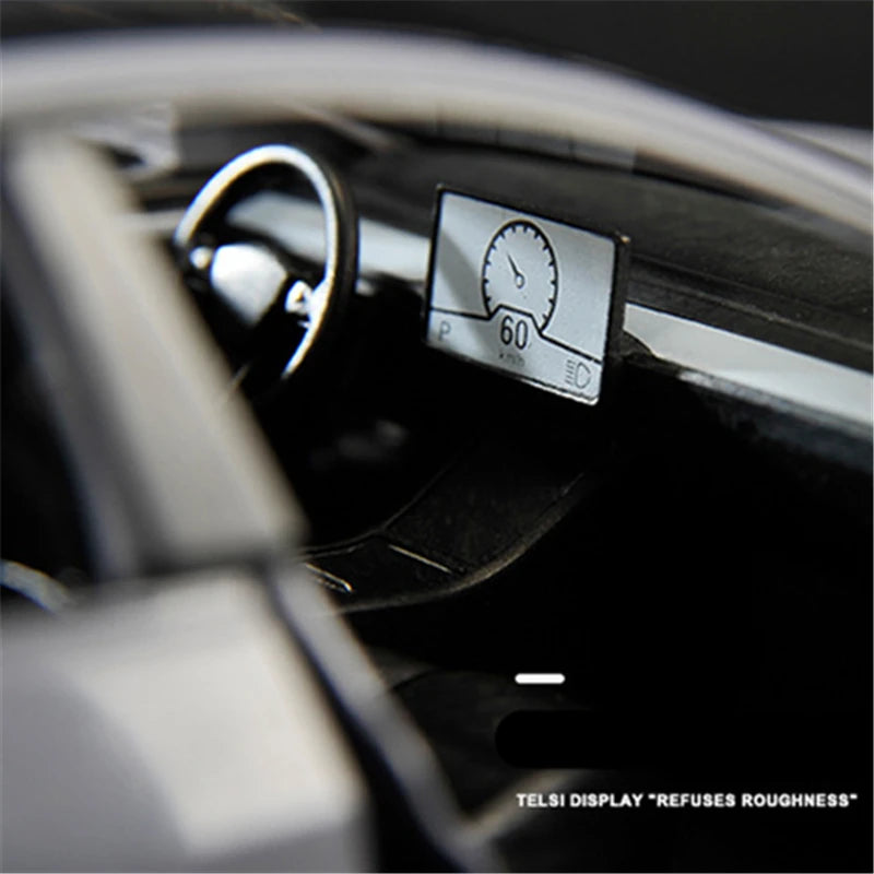 1:24 Tesla Model 3 Model Y Model X Roadster Alloy Car Model Diecast Metal Toy Vehicles Car Model Simulation Sound and Light - IHavePaws