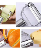 PrecisionPro Stainless Steel Double-Head Vegetable Peeler - IHavePaws