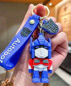 Cartoon Anime Transformers Keychain Robot Bumblebee Optimus Prime Autobots Key Chain Charm Luggage Accessories Toy Gift for Son 11 - ihavepaws.com