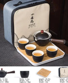 Handmade Tea Ceremony Exquisite Stone Grinding Shape Tea Set 04 - IHavePaws